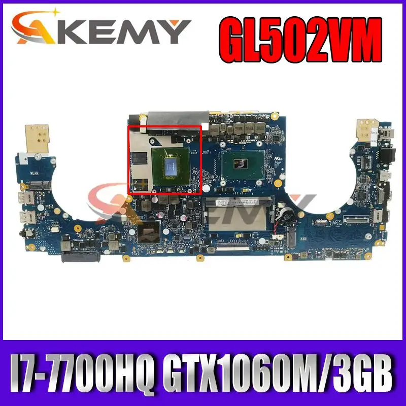 Для ASUS GL502VM материнская плата для ASUS GL502VML FX60V GL502V GL502VMK Материнская плата ноутбука I7-7700HQ 8G GTX1060M/3 ГБ 100% протестирована
Для ASUS GL502VM материнская плата для ASUS GL502VML FX60V GL502V GL502VMK Материнская плата ноутбука I7-7700HQ 8G GTX1060M/3 ГБ 100% протестирована