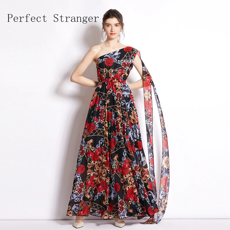 Original Design High Quality 2022 Summer New Arrival One-shoulder Floral Holiday Dress Maxi Dresses For women Vestidos Mujer
Original Design High Quality 2022 Summer New Arrival One-shoulder Floral Holiday Dress Maxi Dresses For women Vestidos Mujer