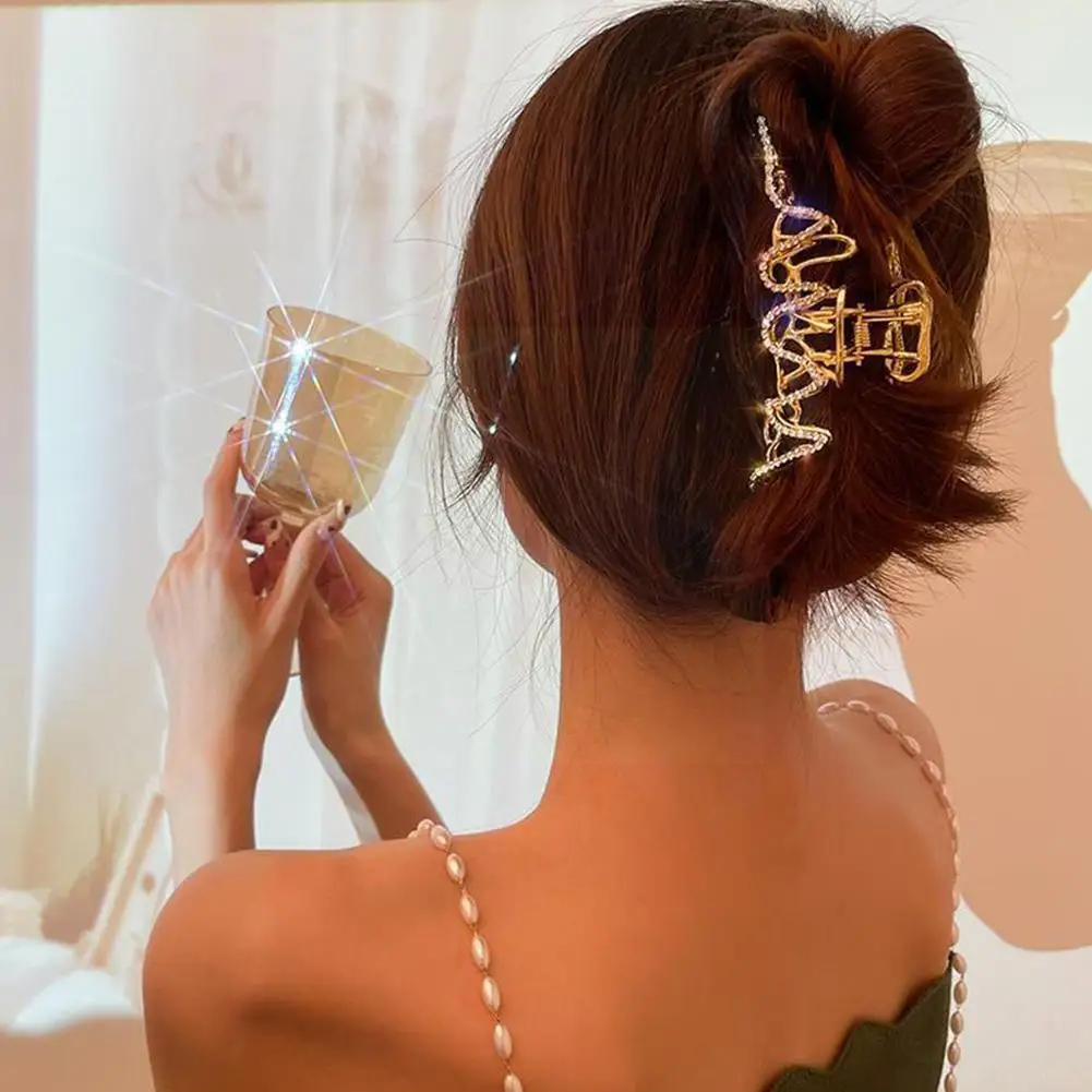 Metal grab clip hairpin female shark clip net celebrity sense accessories design trend hair headwear B7V5
Metal grab clip hairpin female shark clip net celebrity sense accessories design trend hair headwear B7V5