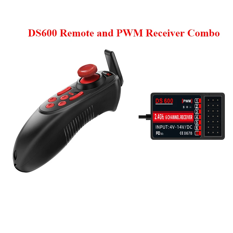 HotRC DS600 Дистанционный передатчик 6CH 2.4G 6-канальный приемник PWM с круиз-контролем