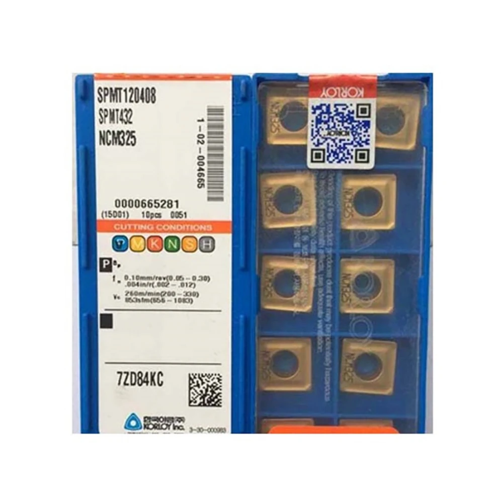 10 шт. KORLOY 100% оригинальный периферийный SPMT SPMT12 SPMT120408 NCM325 Универсальный класс для индексируемой U-образной дрели King
10 шт. KORLOY 100% оригинальный периферийный SPMT SPMT12 SPMT120408 NCM325 Универсальный класс для индексируемой U-образной дрели King