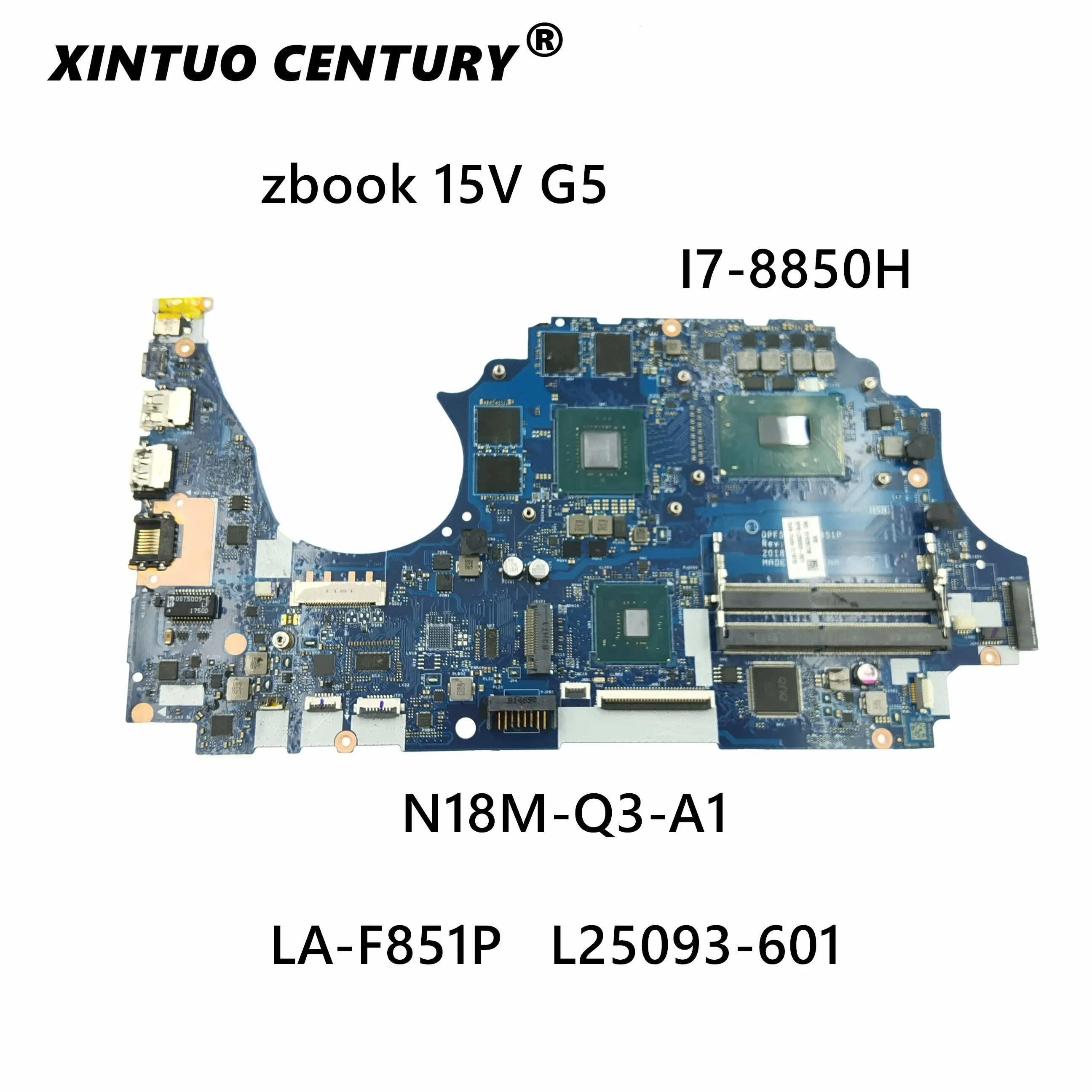 For HP Zbook 15V G5 Laptop Motherboard L25093-001 L25093-601 DPF52 LA-F851P DDR4 SR3YZ I7-8850H N18M-Q3-A1 100% Tested
For HP Zbook 15V G5 Laptop Motherboard L25093-001 L25093-601 DPF52 LA-F851P DDR4 SR3YZ I7-8850H N18M-Q3-A1 100% Tested