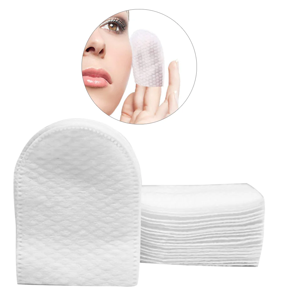 

Cotton Pads Makeup Pad Face Facial Rounds Remover U Shaped Size Pocket Eye Women Soft Round Removal Cleansing Finger Removing