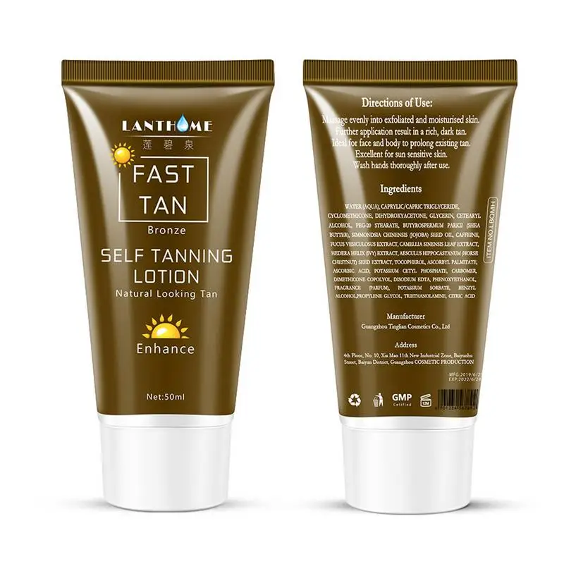 

Self Tanner Flawless Self-Tanning Bronzer Lotion Self Tanning Lotion For Natural-Looking Tan Darken Your Skin Tone 50g