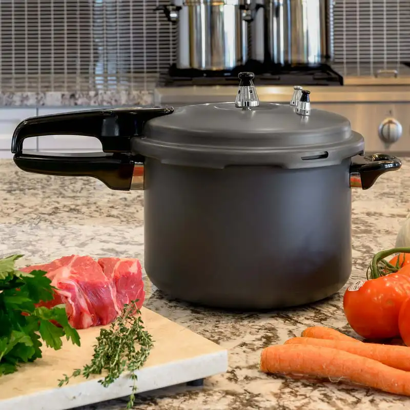 Pressure Cooke Stovetop Ultra-Fast Cooker Pot Pressure Regulator 7.4 Quart Aluminum, Matte
Pressure Cooke Stovetop Ultra-Fast Cooker Pot Pressure Regulator 7.4 Quart Aluminum, Matte