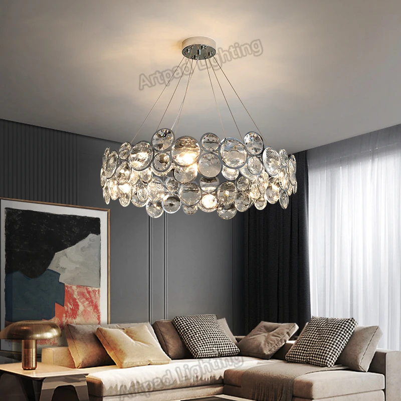 Postmodern Light Luxury Crystal Chandelier Simple Living room Bedroom Dining room Pendant Lamp 2022 New Nordic Style Lamps 
Postmodern Light Luxury Crystal Chandelier Simple Living room Bedroom Dining room Pendant Lamp 2022 New Nordic Style Lamps