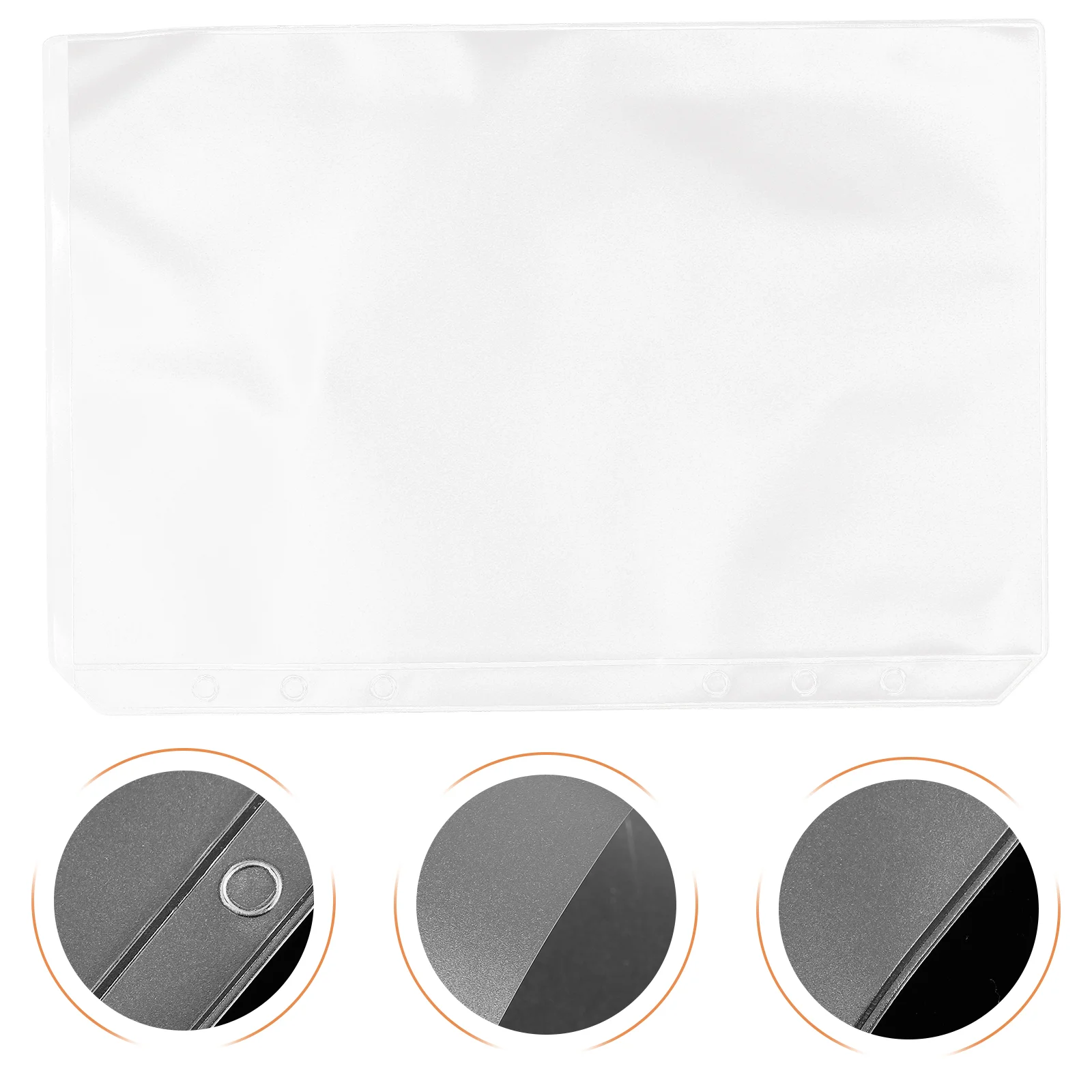 Binder Pouch Zipper Folders Transparent Pvc A6 Pockets File Organizer Document Leaf Size A5 Holes Loose Storage Documents 
Binder Pouch Zipper Folders Transparent Pvc A6 Pockets File Organizer Document Leaf Size A5 Holes Loose Storage Documents