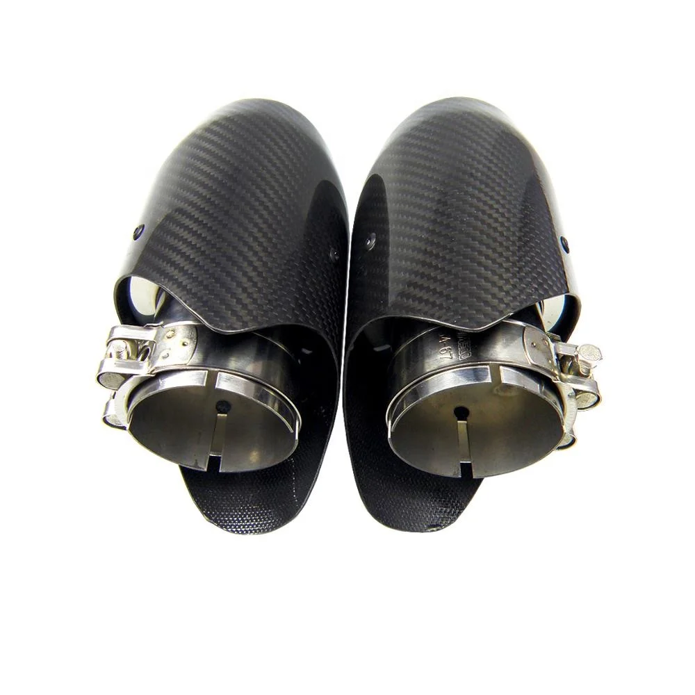 Customized Logo Real Carbon Fiber Exhaust Muffler Tips Porsche Styling for BMW for Volkswagen exhaust tip with wing styling
Customized Logo Real Carbon Fiber Exhaust Muffler Tips Porsche Styling for BMW for Volkswagen exhaust tip with wing styling
