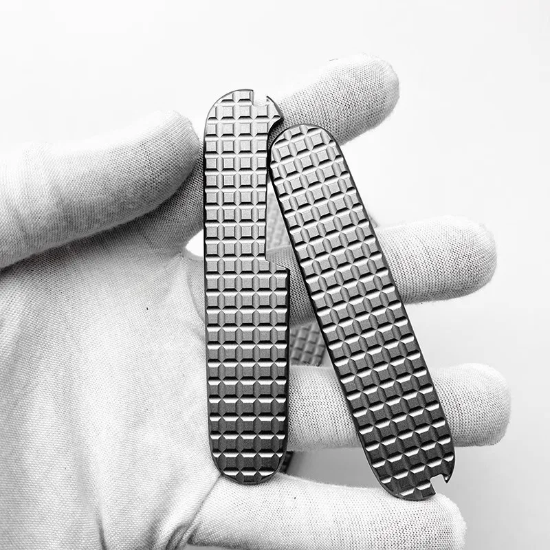 Пара клетчатых ножей «сделай сам», рукоятка из титанового сплава, Модифицированная микросхема TC4, ручка-патч для изготовления 91 мм, Армейский Складной нож, крышка Shel
Пара клетчатых ножей «сделай сам», рукоятка из титанового сплава, Модифицированная микросхема TC4, ручка-патч для изготовления 91 мм, Армейский Складной нож, крышка Shel