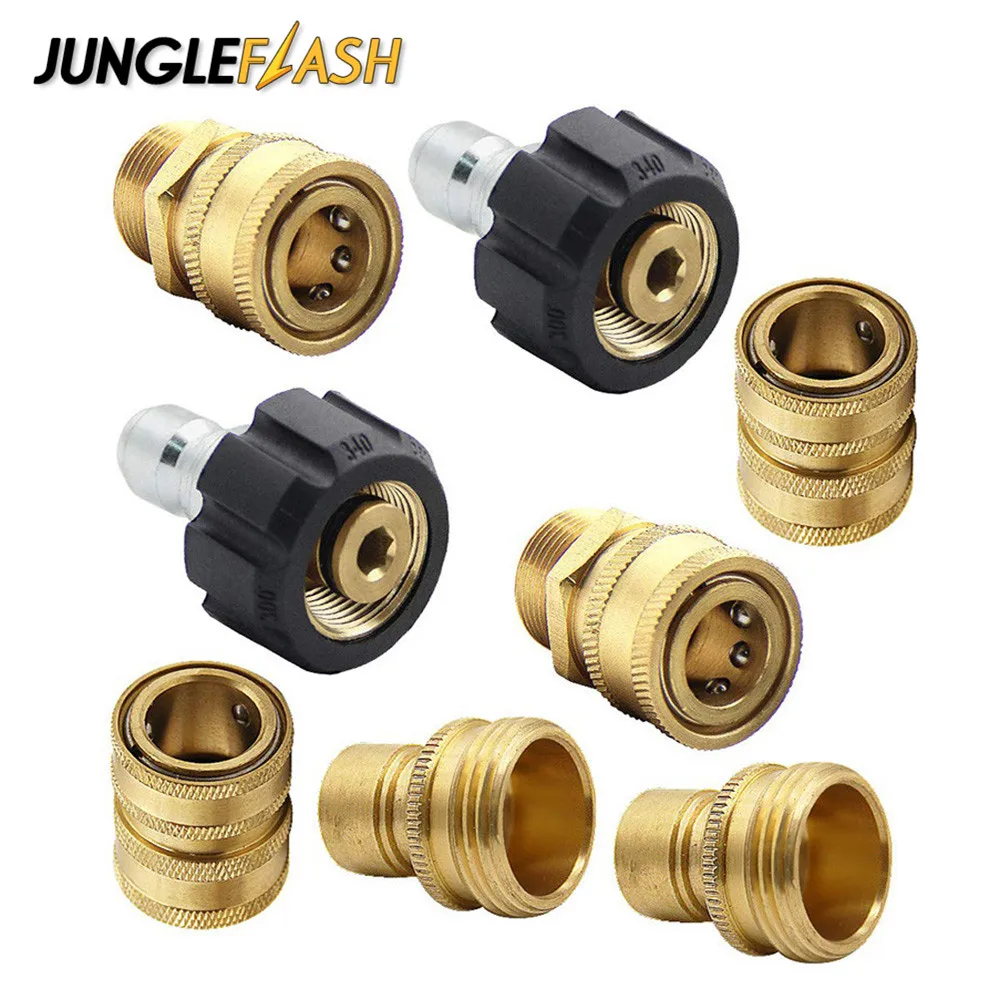 JUNGLEFLASH 8 шт./упаковка адаптер для стиральной машины высокого давления комплект быстрого подключения метрический M22-14mm Женский Поворотный до 3/8 ", 1/2" набор
JUNGLEFLASH 8 шт./упаковка адаптер для стиральной машины высокого давления комплект быстрого подключения метрический M22-14mm Женский Поворотный до 3/8 ", 1/2" набор