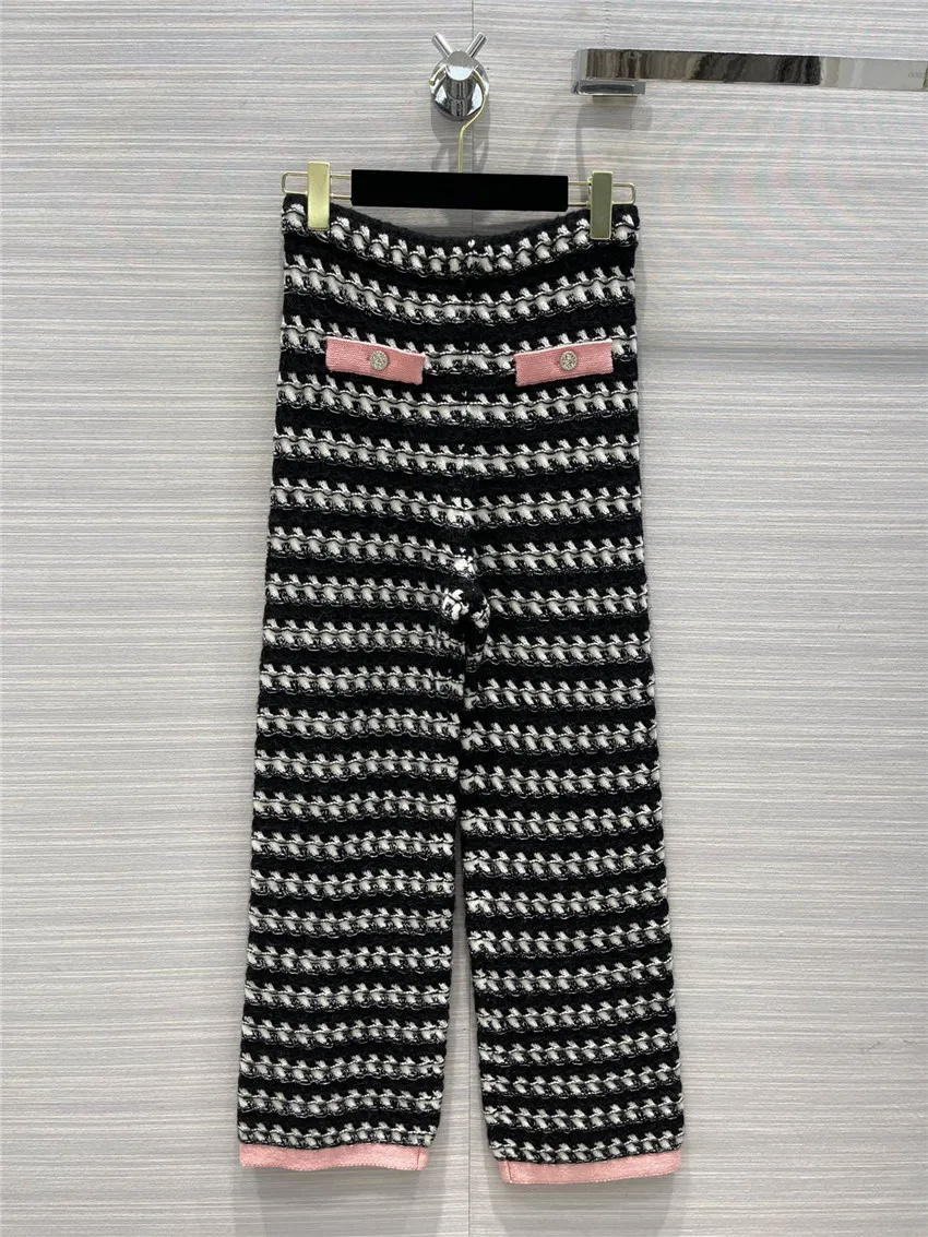 Fashion Designer Trousers for Women 80% Cashmere 20% Wool Striped Straight Leg Pants
Fashion Designer Trousers for Women 80% Cashmere 20% Wool Striped Straight Leg Pants