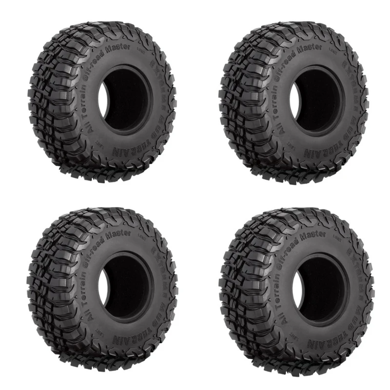 4PCS 1.9inch RC Rubber Mud Wheel Tyre Crawler Truck Tires with Foams Insert for 1/10 RC Rock Crawling Off-Road Car
4PCS 1.9inch RC Rubber Mud Wheel Tyre Crawler Truck Tires with Foams Insert for 1/10 RC Rock Crawling Off-Road Car