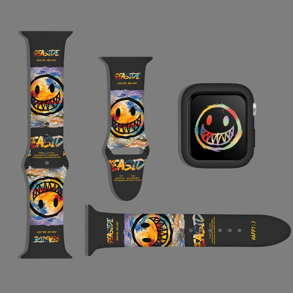 Силиконовый ремешок с принтом для Apple Watch Band 45 мм, браслет для Apple Watch 44 мм 40 мм iWatch 7 6 5 4 3 SE Band 38 мм 42 мм
Силиконовый ремешок с принтом для Apple Watch Band 45 мм, браслет для Apple Watch 44 мм 40 мм iWatch 7 6 5 4 3 SE Band 38 мм 42 мм
