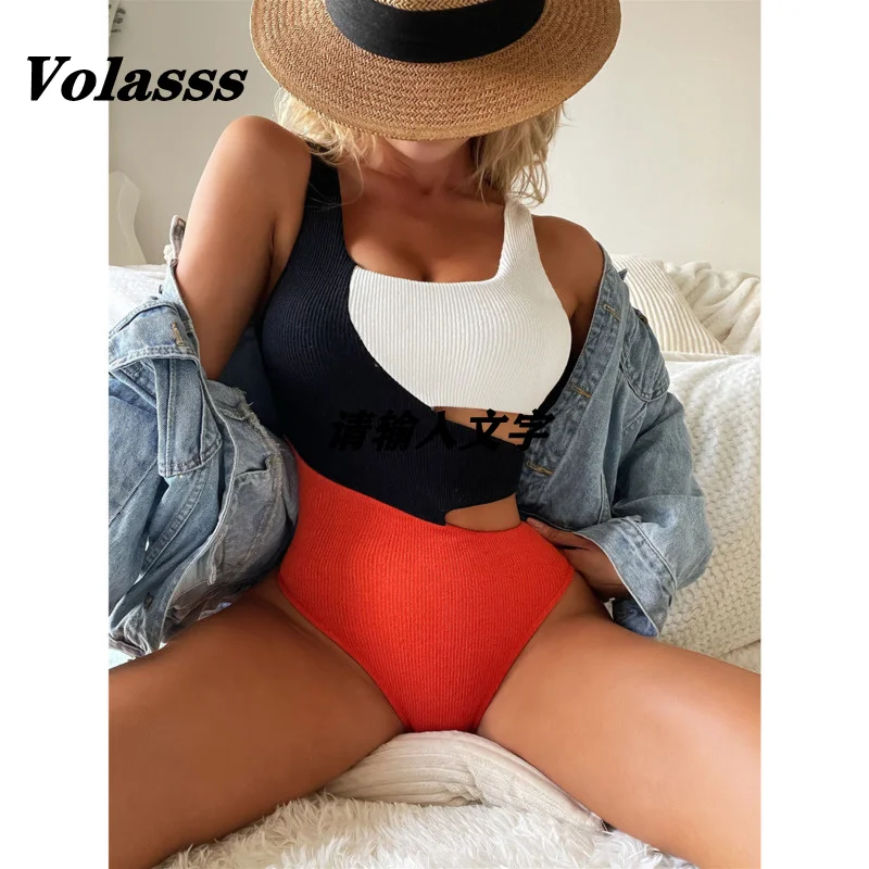 New One Piece Swimsuit Girl Ribbed Swimwear Patchwork Hollow Out Bikini Set Monokini High Cut Bathing Suit Push Up Biquini Women
New One Piece Swimsuit Girl Ribbed Swimwear Patchwork Hollow Out Bikini Set Monokini High Cut Bathing Suit Push Up Biquini Women