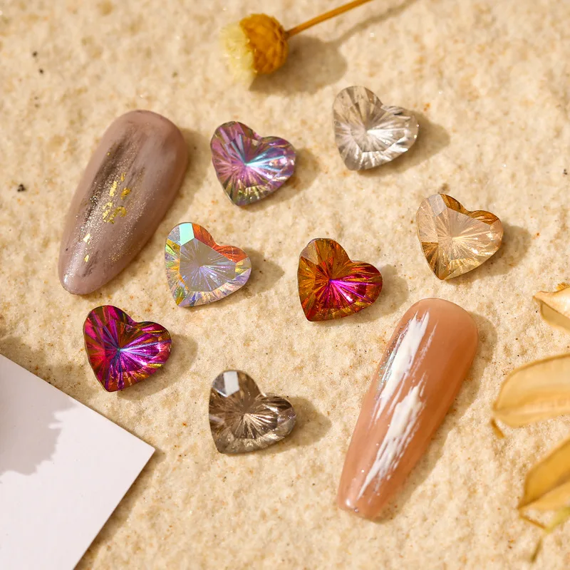 20pcs 8.8*10mm crystal heart aurora three-dimensional bottom tip brilliantly coloured transparent glass mocha AB love
20pcs 8.8*10mm crystal heart aurora three-dimensional bottom tip brilliantly coloured transparent glass mocha AB love