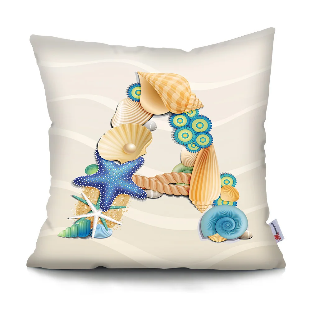 Cute Cartoon shell English letter cushion cover Summer beach Home Decoration Pillowcase Double-sided printing cushion covers
Cute Cartoon shell English letter cushion cover Summer beach Home Decoration Pillowcase Double-sided printing cushion covers