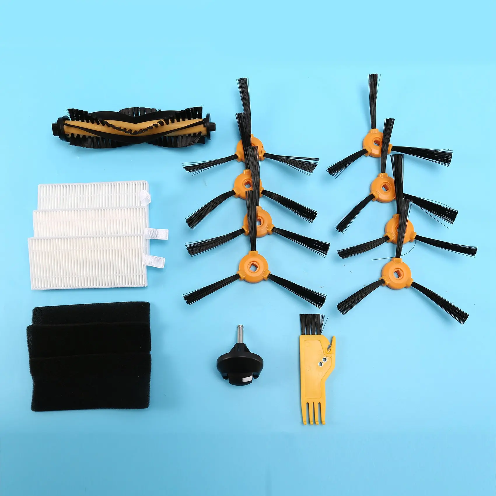 17Pcs Side Brush Caster Filter for ECOVACS DEEBOT 600 601 605 710 N79 N79S Vacuum Cleaner Spare Accessories
17Pcs Side Brush Caster Filter for ECOVACS DEEBOT 600 601 605 710 N79 N79S Vacuum Cleaner Spare Accessories