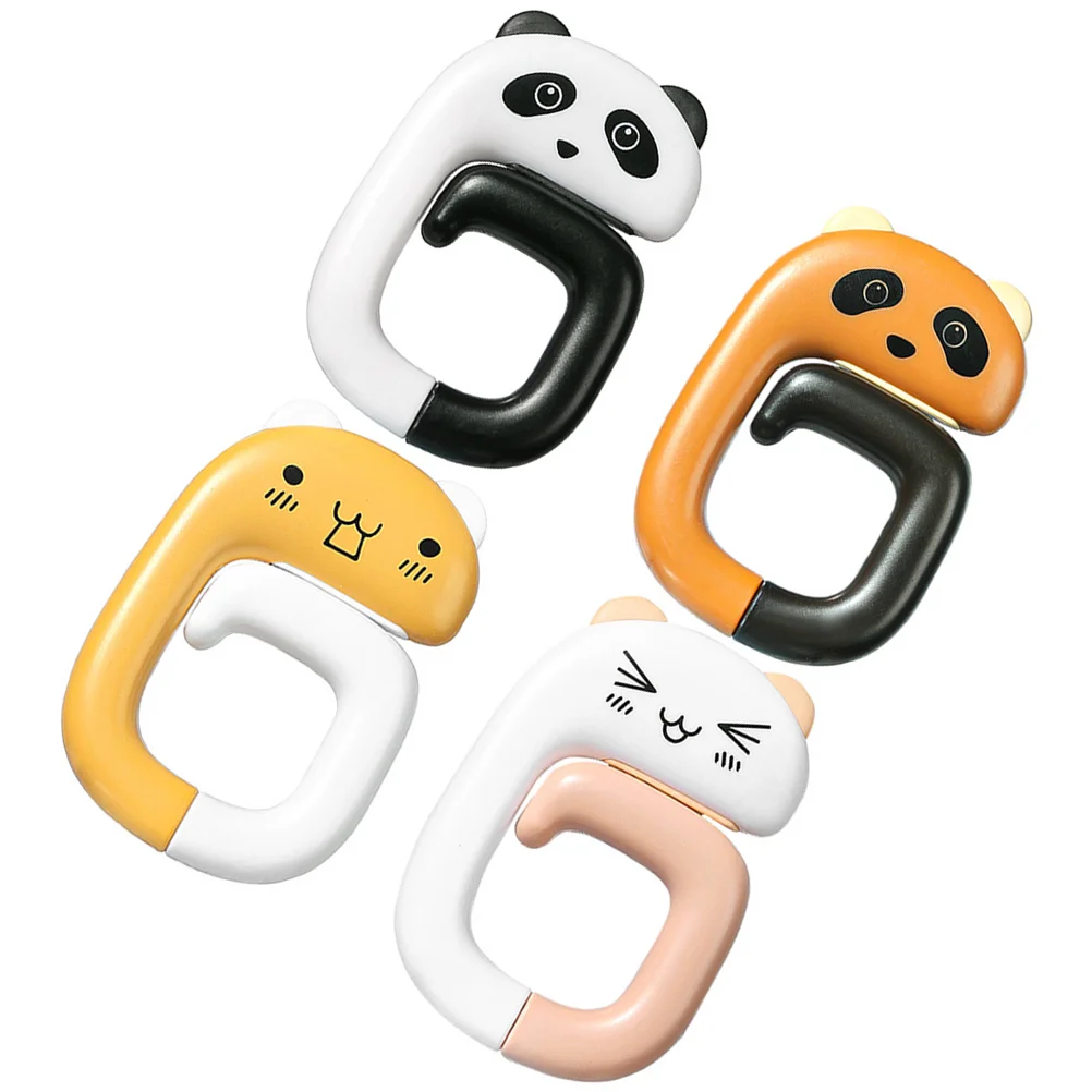 4pcs Cartoon Portable Student Cartoon Purse Hooks Desk Backpack Hooks Chain Hooks for Office Desk
4pcs Cartoon Portable Student Cartoon Purse Hooks Desk Backpack Hooks Chain Hooks for Office Desk