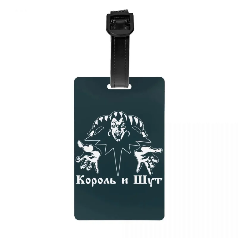 Korol I Shut Luggage Tag Privacy Protection King and Jester Horror Punk band Clown Baggage Tags Travel Bag Labels Suitcase
Korol I Shut Luggage Tag Privacy Protection King and Jester Horror Punk band Clown Baggage Tags Travel Bag Labels Suitcase