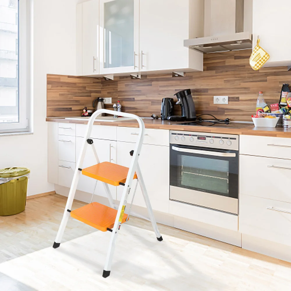 Lightweight Portable Folding 2 Step Stool with Wide Anti-Slip Pedal Folding Step Ladder with Handgrip Multi-use Steel Ladder
Lightweight Portable Folding 2 Step Stool with Wide Anti-Slip Pedal Folding Step Ladder with Handgrip Multi-use Steel Ladder