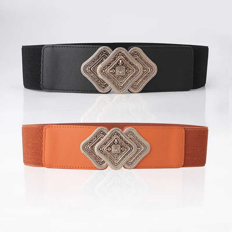 New Elastic Band Wide Belts Simple Down Coat Waist Belt Female Buckle Black Strap Dress Decoration Accessories
New Elastic Band Wide Belts Simple Down Coat Waist Belt Female Buckle Black Strap Dress Decoration Accessories