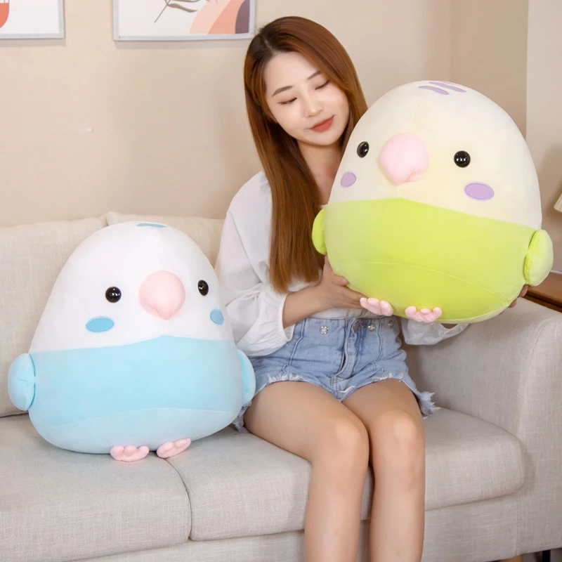 

Round Fluffy Chicken Plush Pillow Cute Fat Chirp Budgie Plush Doll Soft Sofa Living Room Decor Nice Plush Peluche for Kids Gift