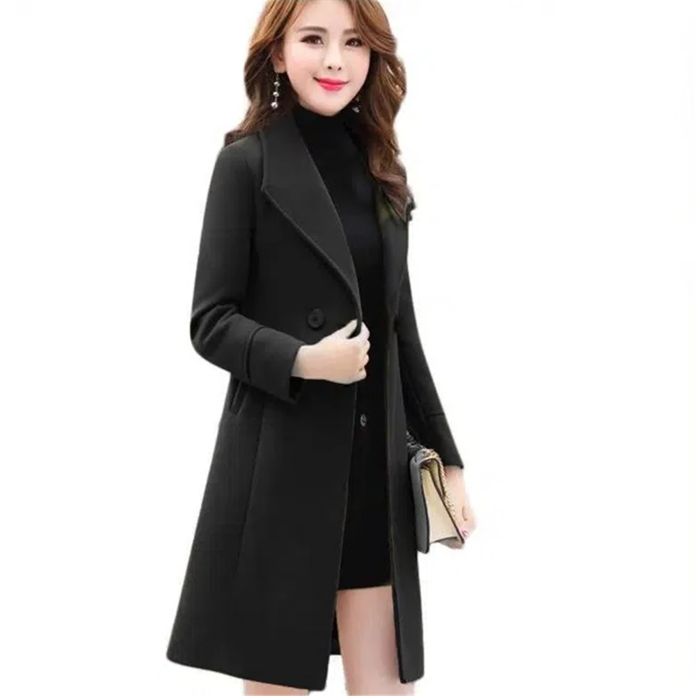 Temperament Woolen Coat Women's Mid-length Autumn And Winter New Sequins Korean Version Loose Fashion Slim Woolen Coat Women's
Temperament Woolen Coat Women's Mid-length Autumn And Winter New Sequins Korean Version Loose Fashion Slim Woolen Coat Women's