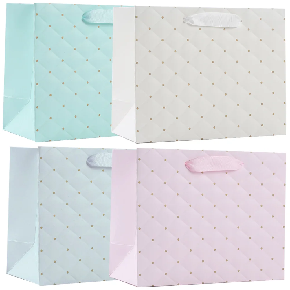 4 Pcs Paper Gift Bags Gift Wrapping Bag Tote Portable Bags Packing Candy Pouch Paper White Cardboard Storage Bride Festival
4 Pcs Paper Gift Bags Gift Wrapping Bag Tote Portable Bags Packing Candy Pouch Paper White Cardboard Storage Bride Festival