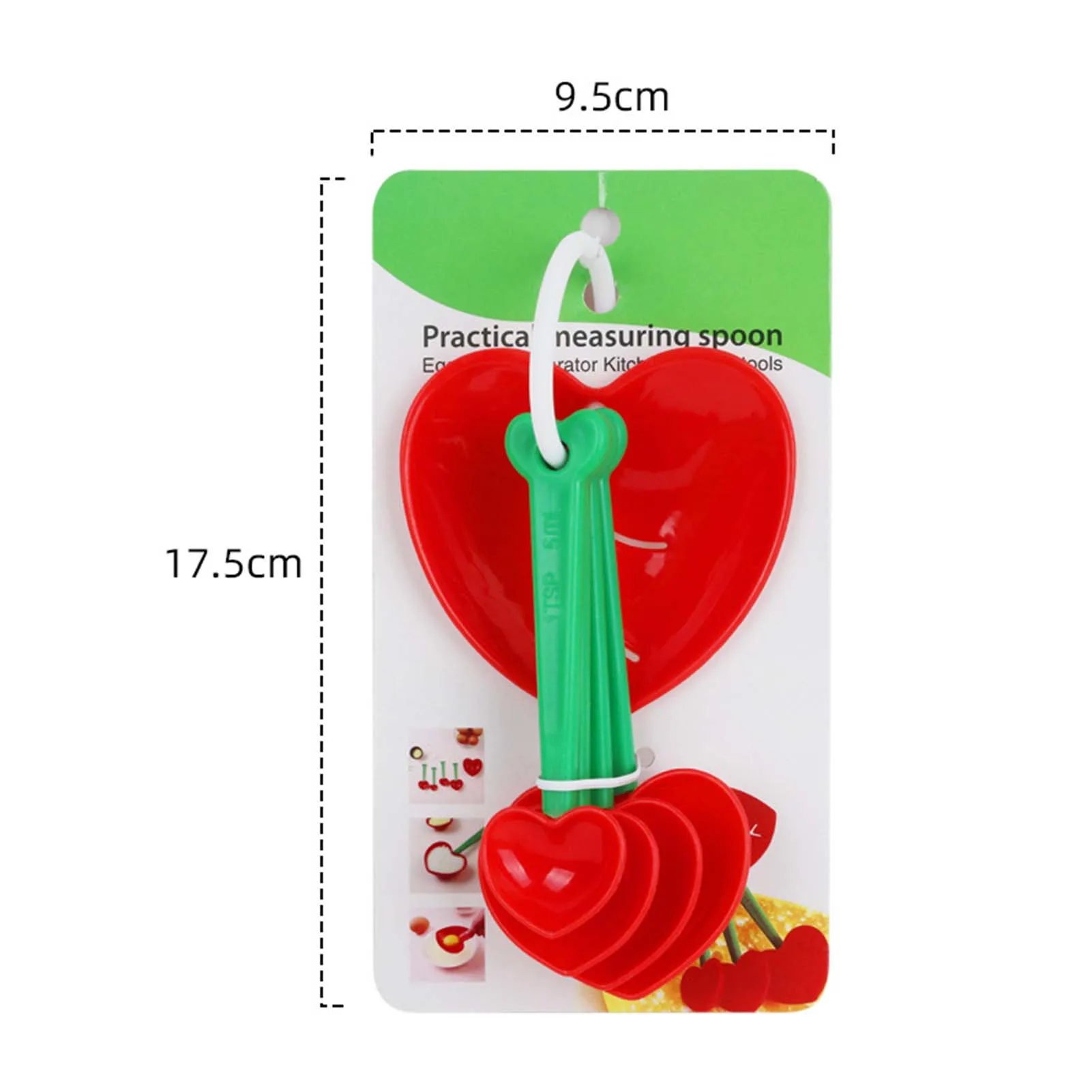 Мерные ложки, красный, пластик, набор из 1 штуки 
Мерные ложки, красный, пластик, набор из 1 штуки