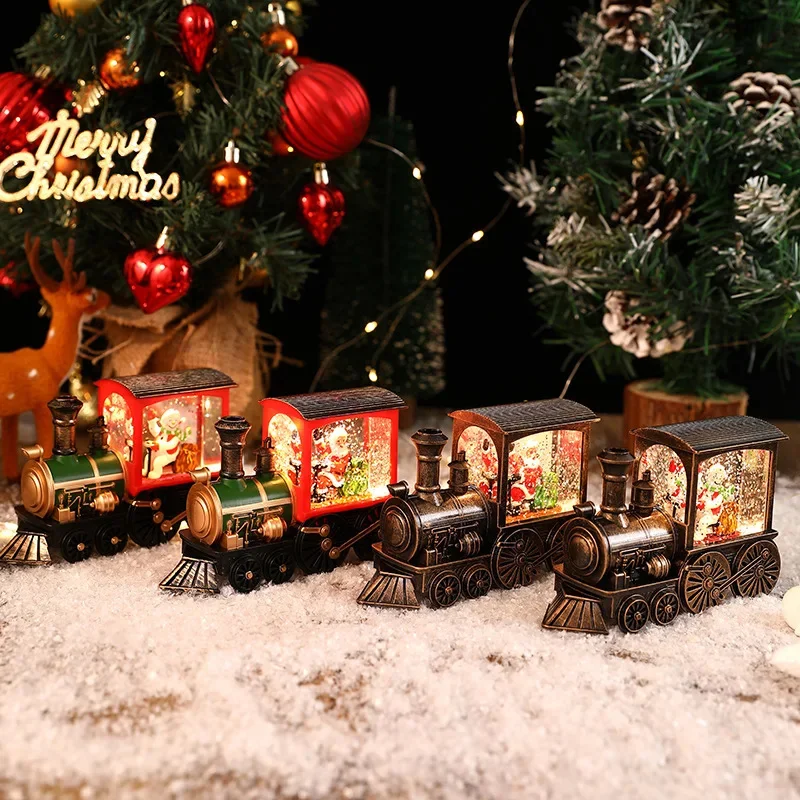 

Рождественские украшения, Рождественский поезд, поезд, хрустальный шар, Санта-Клаус, снеговик, поезд, музыкальная шкатулка, Рождество для детей, Новогодний подарок