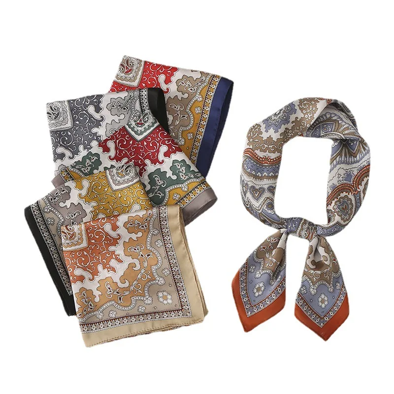70*70cm Printed Fashion Square Silk Satin Hair Scarf Women Handkerchief Female Head Bandana Small Neck muffler hijab lady girl
70*70cm Printed Fashion Square Silk Satin Hair Scarf Women Handkerchief Female Head Bandana Small Neck muffler hijab lady girl