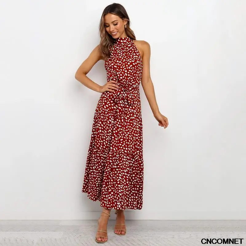 2022 Summer Long Dress Floral Casual Beach Dresses Halter Strapless Sundress Ladies Vintage Clothes For Women
2022 Summer Long Dress Floral Casual Beach Dresses Halter Strapless Sundress Ladies Vintage Clothes For Women