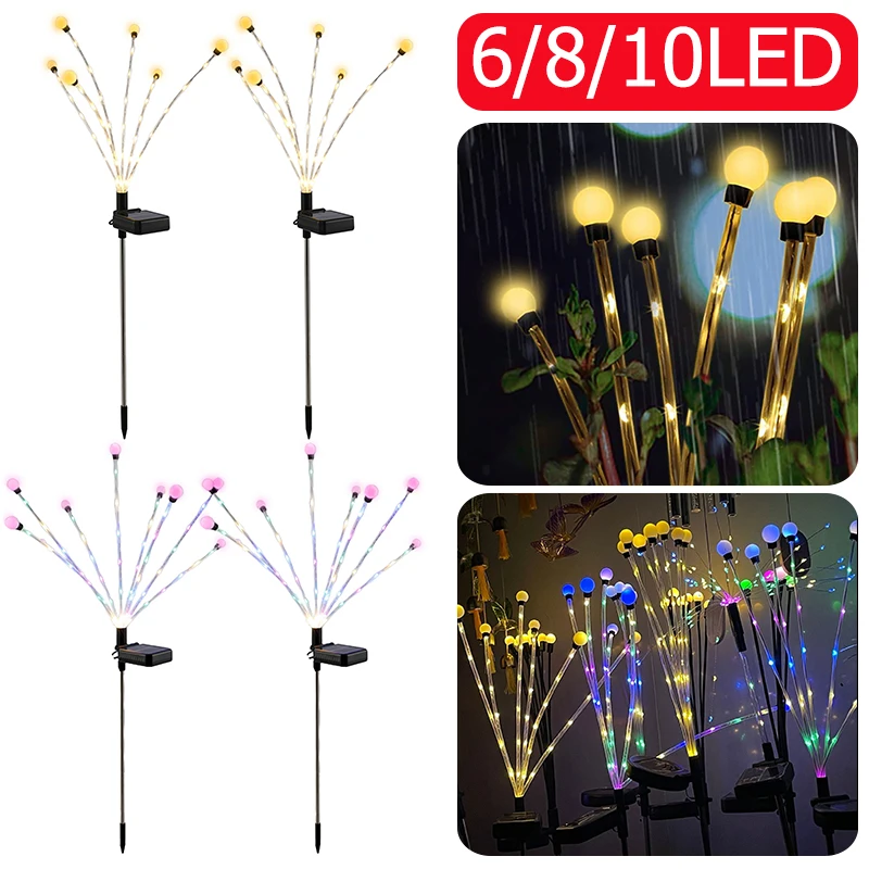 2pcs Solar LED Light Outdoor Garden Decoration Landscape Lights Firework Firefly Garden Lights Lawn Garden Decor Solar Light
2pcs Solar LED Light Outdoor Garden Decoration Landscape Lights Firework Firefly Garden Lights Lawn Garden Decor Solar Light