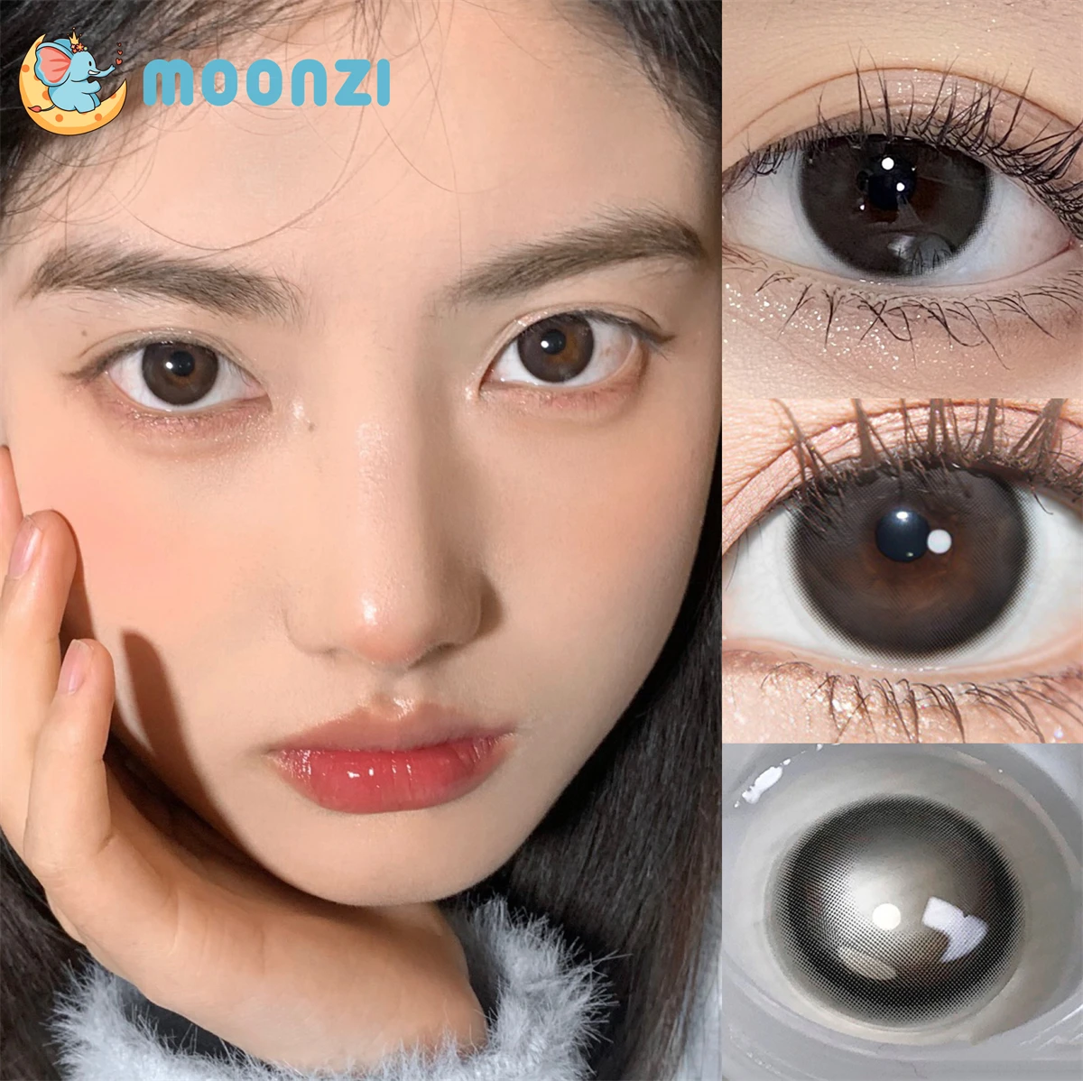 MOONZI Oreo black big Beauty Pupil soft eye Cosmetic Colored Contact Lenses for Eyes degrees 2pcs/pair Myopia prescription
MOONZI Oreo black big Beauty Pupil soft eye Cosmetic Colored Contact Lenses for Eyes degrees 2pcs/pair Myopia prescription