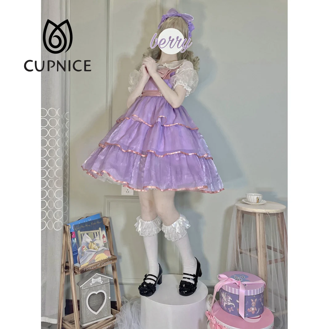 CUPNICE милое летнее милое платье на бретельках с большим бантом и высокой талией кружевные мини-платья принцессы JSK Lolita
CUPNICE милое летнее милое платье на бретельках с большим бантом и высокой талией кружевные мини-платья принцессы JSK Lolita