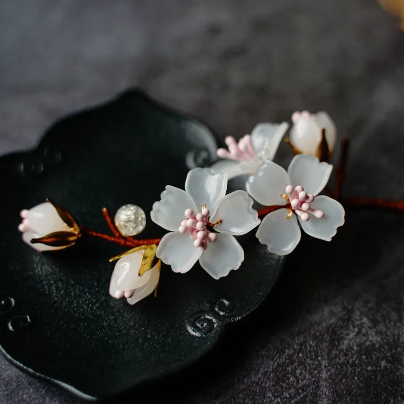Hairpin Flower Hair Decoration Glass Five petal Flower Soft Hairpin Versatile Fairy Hairpin
Hairpin Flower Hair Decoration Glass Five petal Flower Soft Hairpin Versatile Fairy Hairpin