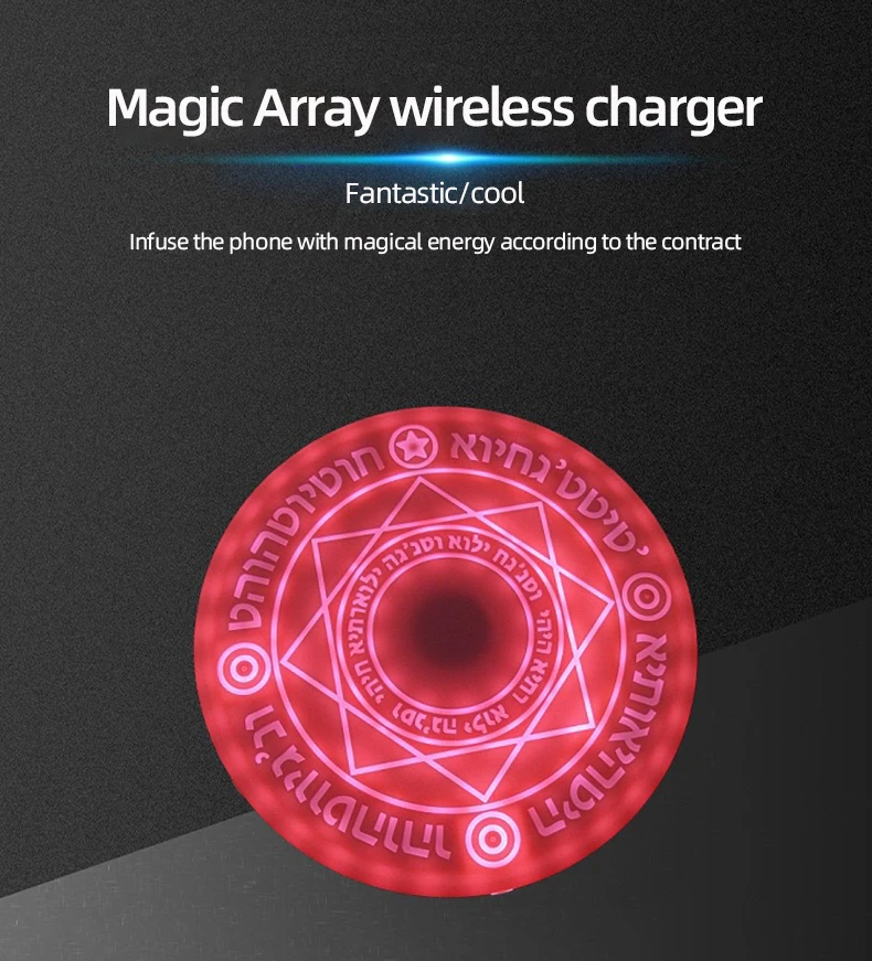 Creative Fast Charge 10W Multifunctional Fast Charger Magic Array Wireless Charger Phone Universal Glow for Samsung Huawei
Creative Fast Charge 10W Multifunctional Fast Charger Magic Array Wireless Charger Phone Universal Glow for Samsung Huawei