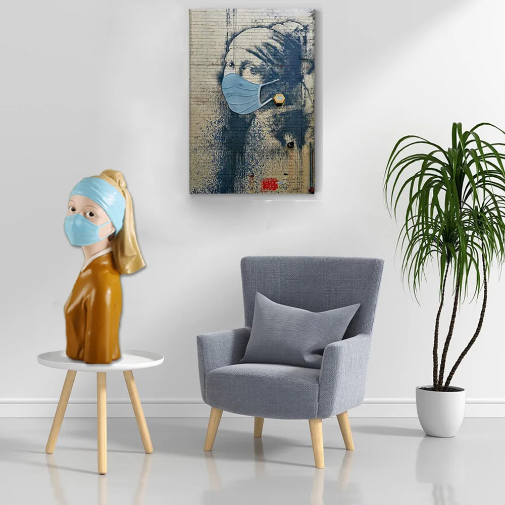 Resin Banksy Girl Mask Figurine Sculptures Flower Thrower Statue Bomber Graffiti Living Room Decoration Home Ornament Gift
Resin Banksy Girl Mask Figurine Sculptures Flower Thrower Statue Bomber Graffiti Living Room Decoration Home Ornament Gift