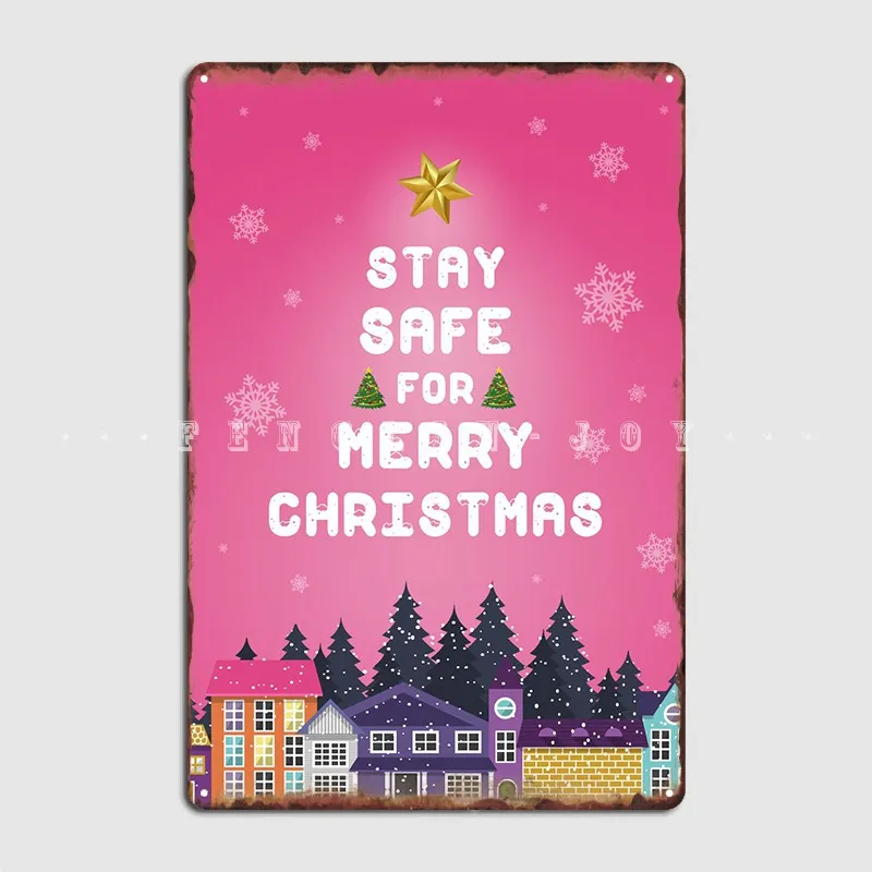 Stay Safe Merry Christmas Metal Sign Plaques Classic Bar Cave Wall Cave Tin Sign Posters
Stay Safe Merry Christmas Metal Sign Plaques Classic Bar Cave Wall Cave Tin Sign Posters