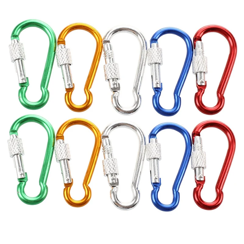 40Pcs Assorted Color Aluminum Alloy Carabiner Clip Hook Bottle Holders
40Pcs Assorted Color Aluminum Alloy Carabiner Clip Hook Bottle Holders