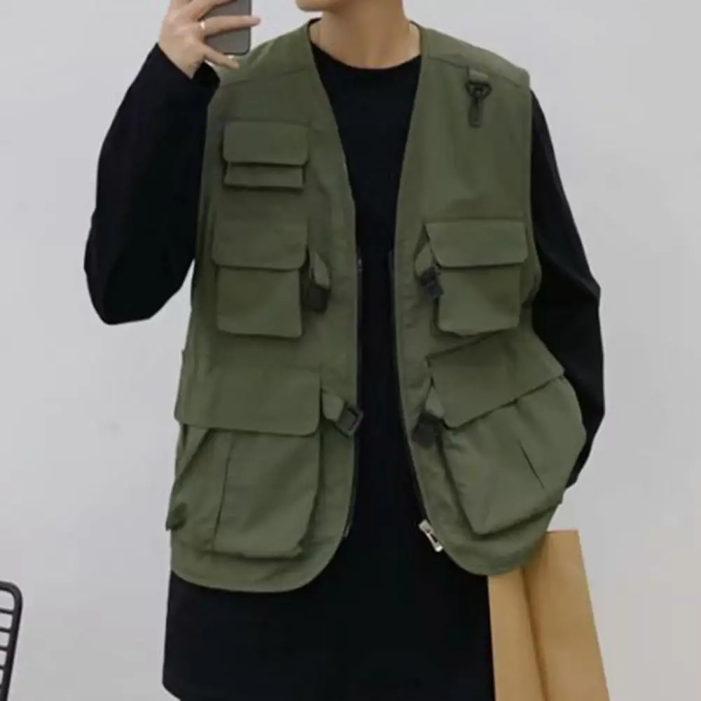 Thin Cardigan Cargo For Tooling Vest Work Tooling Thin Hop Vest Jacket Vest Fashion Summer Hip Chic Men Vest
Thin Cardigan Cargo For Tooling Vest Work Tooling Thin Hop Vest Jacket Vest Fashion Summer Hip Chic Men Vest