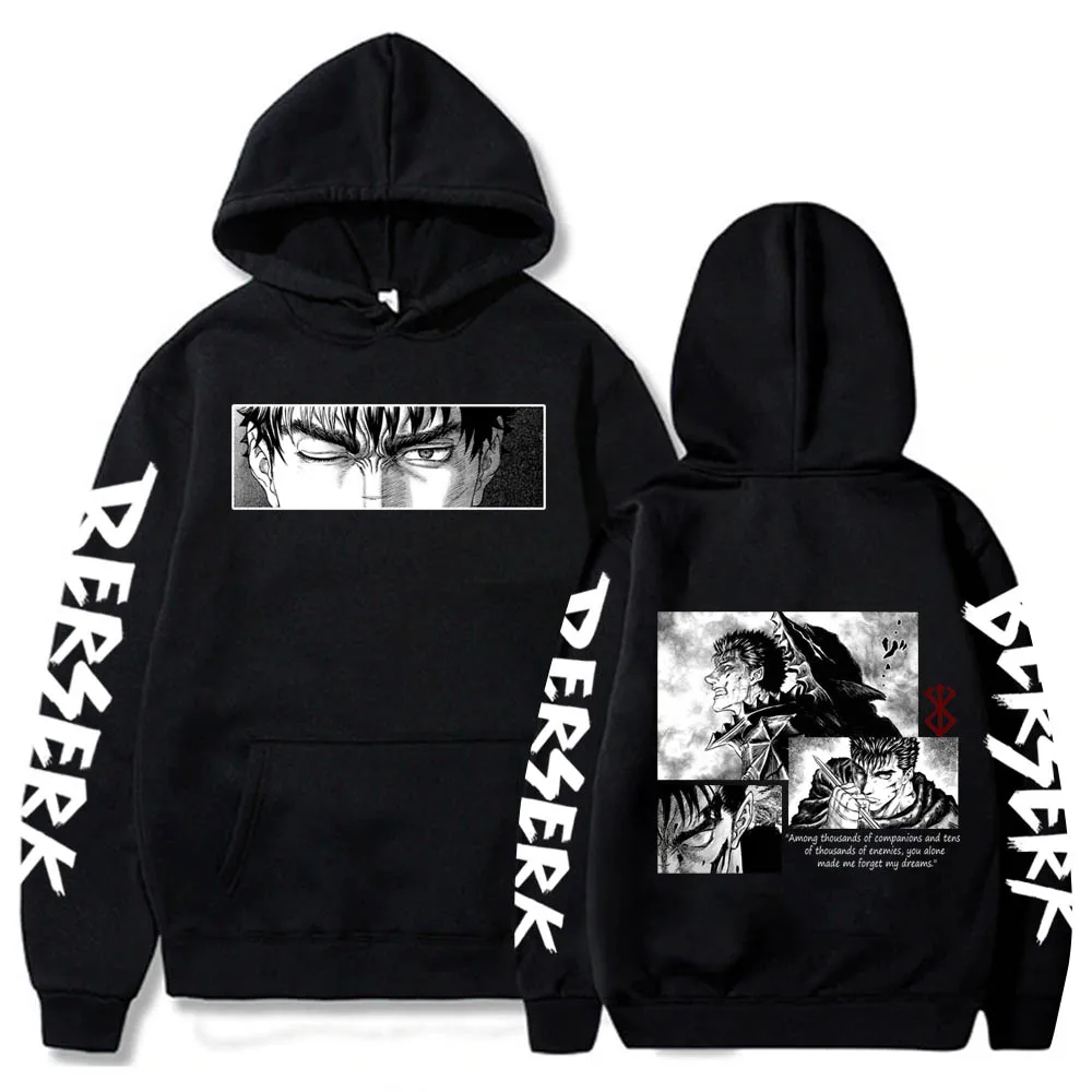 Japanese Anime Berserk Guts Print Men's Hoodies sweatshirt Pullover Harajuku Anime cartoon Eyes Funny Sweatshirt
Japanese Anime Berserk Guts Print Men's Hoodies sweatshirt Pullover Harajuku Anime cartoon Eyes Funny Sweatshirt