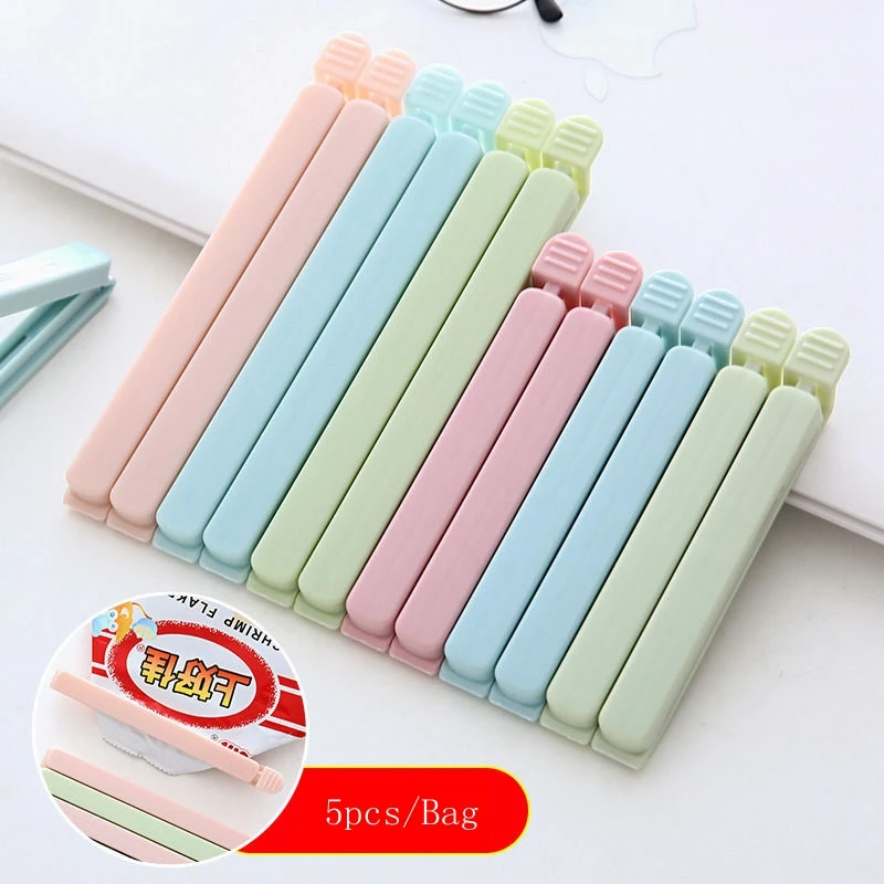 5 шт., пластиковые зажимы для упаковки закусок 
5 шт., пластиковые зажимы для упаковки закусок