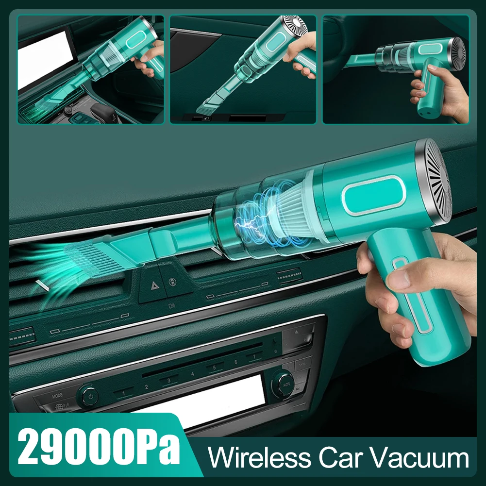 29000PA Car Wireless Vacuum Cleaner Wet Dry Vacuum Cleaner Cordless Handheld Auto Vacuum Home Car Dual Use Mini Vacuum Cleaner
29000PA Car Wireless Vacuum Cleaner Wet Dry Vacuum Cleaner Cordless Handheld Auto Vacuum Home Car Dual Use Mini Vacuum Cleaner