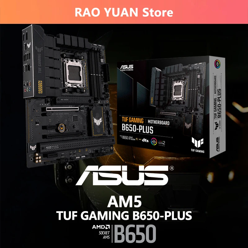 Новый ASUS TUF GAMING B650 PLUS ATX B650 материнская плата DDR5 128 ГБ Разъем AM5 для AMD Ryzen 7000 серии PCIe 5 Type-C синхронизация Aura
Новый ASUS TUF GAMING B650 PLUS ATX B650 материнская плата DDR5 128 ГБ Разъем AM5 для AMD Ryzen 7000 серии PCIe 5 Type-C синхронизация Aura