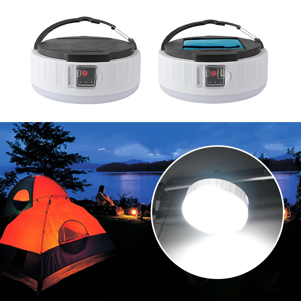 Camping Solar Light Outdoor Tent Fishing Emergency Lamp USB Charging 3 Mode tent Lamp Portable Lantern Night Emergency Bulb
Camping Solar Light Outdoor Tent Fishing Emergency Lamp USB Charging 3 Mode tent Lamp Portable Lantern Night Emergency Bulb