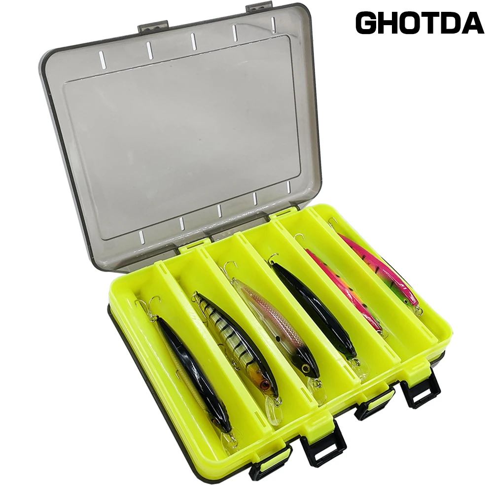 GHOTDA 10/12 Compartments Fishing Lure Box Fishing Case Storage Accessories Storage Double Sided High Strength Fishing Box
GHOTDA 10/12 Compartments Fishing Lure Box Fishing Case Storage Accessories Storage Double Sided High Strength Fishing Box
