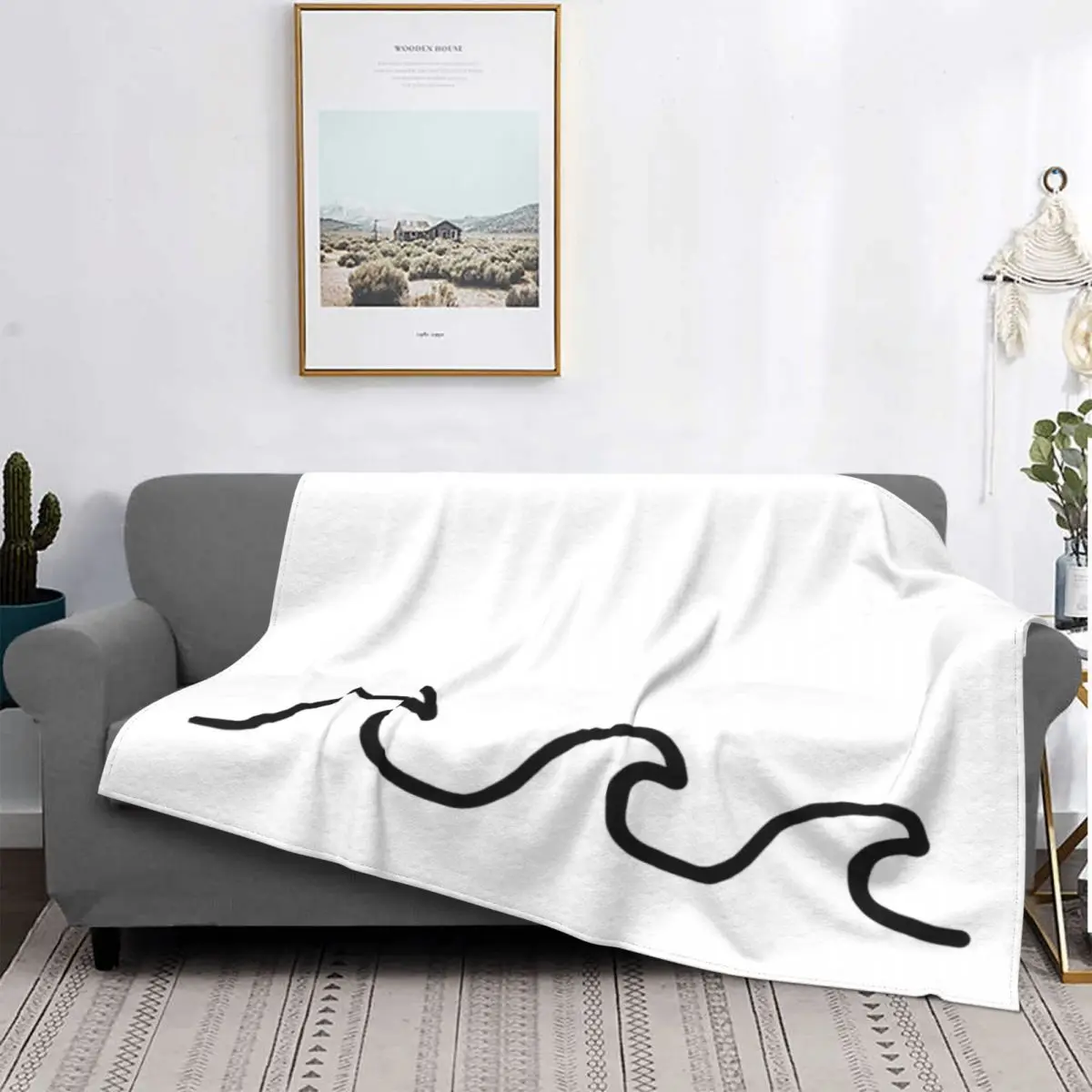 

Waves Blanket Bedspread Bed Plaid Muslin Bed Blankets Summer Blanket Picknick Blanket