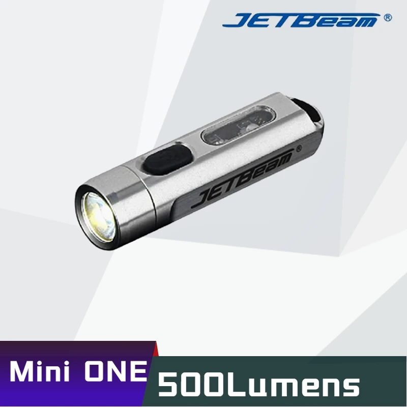 JETbeam Mini One Keychain Light 500Lumens USB Rechargeable Stainless Steel Portable 365nm UV built-in Li-ion battery Flashlight
JETbeam Mini One Keychain Light 500Lumens USB Rechargeable Stainless Steel Portable 365nm UV built-in Li-ion battery Flashlight