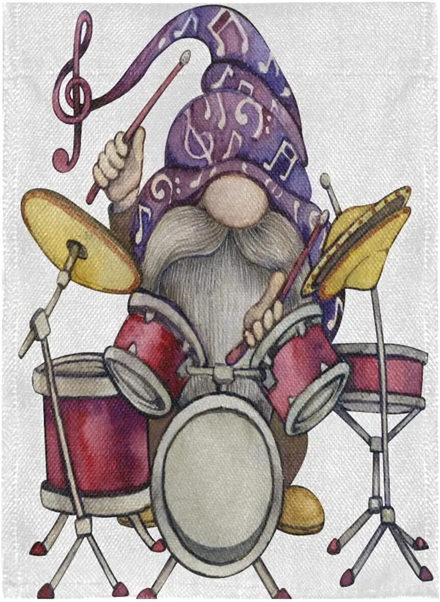 Gnome Musician in Hat Burlap Garden Flag Double Sided,House Yard Flags,Holiday Seasonal Outdoor Decorative Flag Banner for Outsi
Gnome Musician in Hat Burlap Garden Flag Double Sided,House Yard Flags,Holiday Seasonal Outdoor Decorative Flag Banner for Outsi